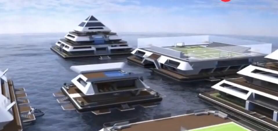 房价太贵就住这里，让你住别墅，整个城市飘在海上