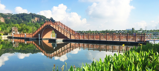 广州国瑞乐园---番禺莲花水乡浮拱桥